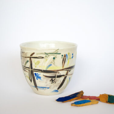 Abstract coffe cup