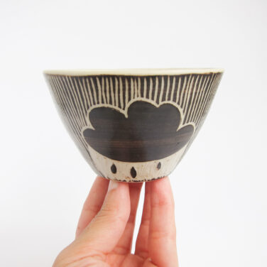 Dark clouds serving bowl - b