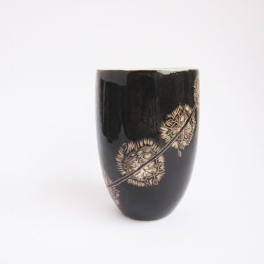 Large sgraffito mug