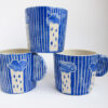 Azzone Alessandra Handmade, blue, breakfast, carving, ceramics, coffee, mug, pottery, sgraffito, stoneware, sunday morning, tea