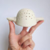 Alessandra Azzone Handmade, colours, midfire, mini colander, strainer, wheel throwing