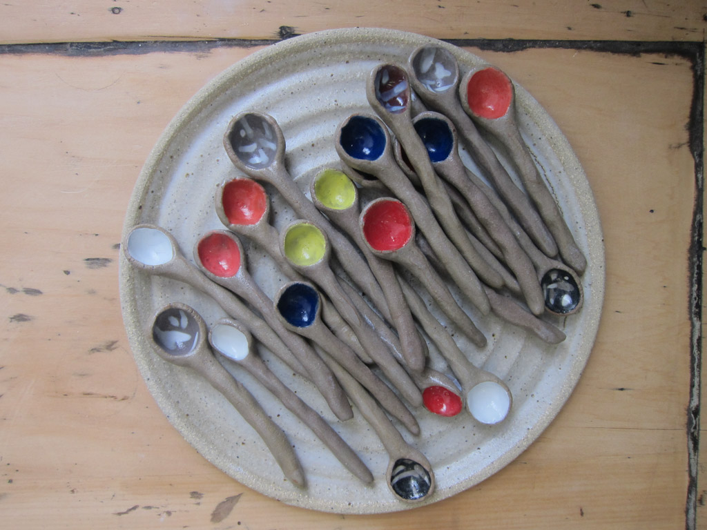 Azzone Alessandra Handmade, colorful, spoon, stoneware